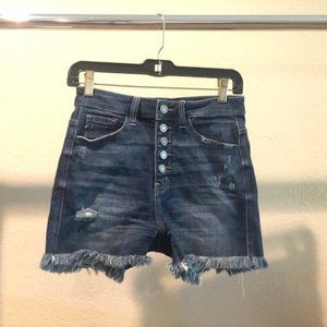 KanCan Button-fly Jean Shorts